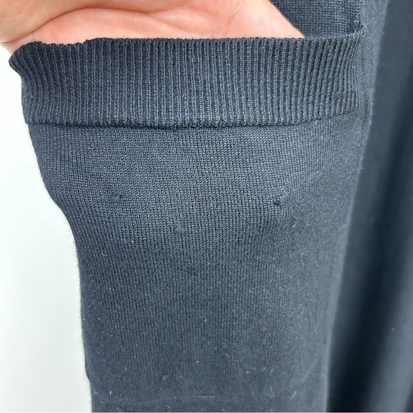 TOPSHOP Long sleeve side slits duster cardigan in black size: 10 - Picture 6 of 11